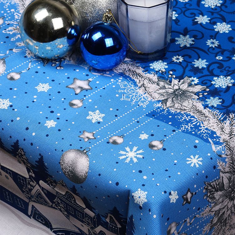 Ткань Рогожка, 5 м x 150 см, 165 г/м², цвет: новогодний принт, IDEAL — картинка 5