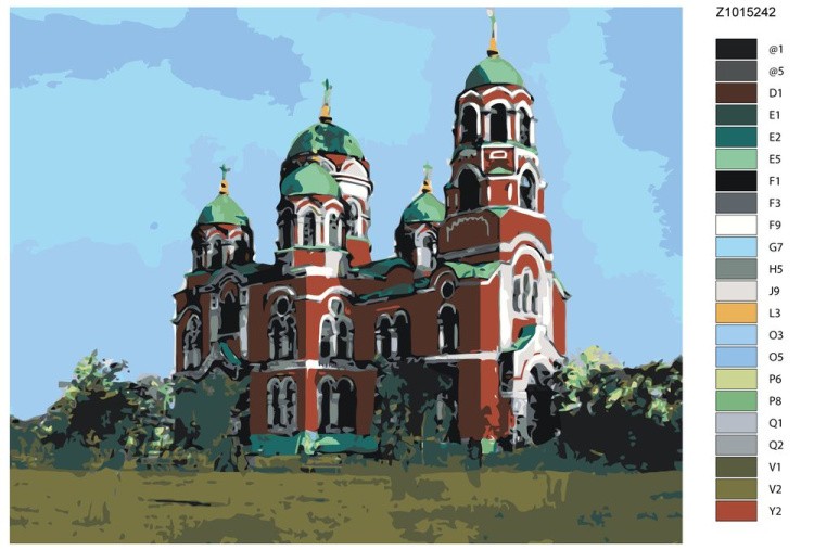 Картина по номерам «Храм» — картинка 2