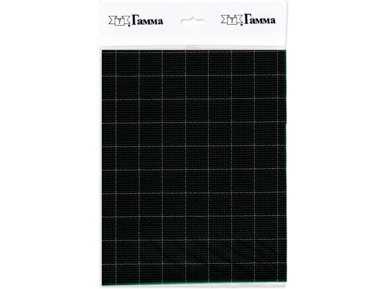 Канва Aida 14 Gamma черная в клетку (с разметкой) 150x100 см — картинка 2