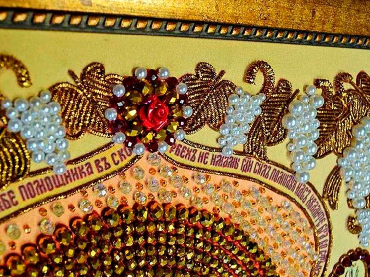 Набор вышивки хрустальными камнями «Богородица Казанская» — картинка 7