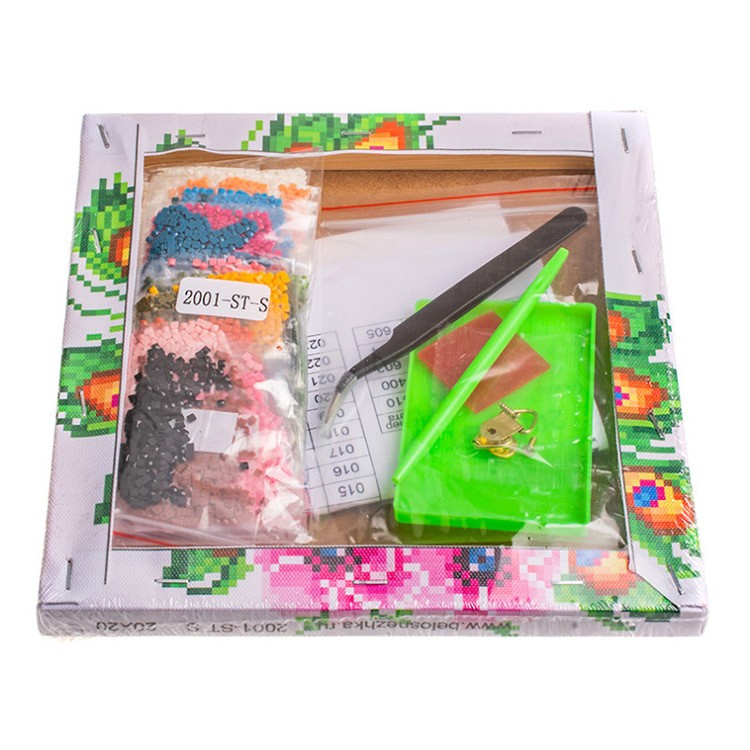 Алмазная вышивка «Павлин с анемонами» — картинка 4