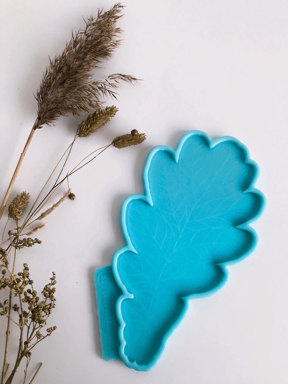 Модель №83,Силиконовый молд Лист Дуба, Средний 27х15 см, Craftsmen.store — картинка 2
