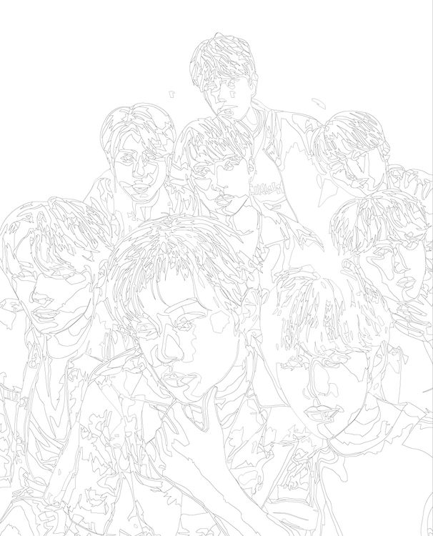 Картина по номерам «Stray Kids Стрей Кидс: Группа 2» — картинка 2