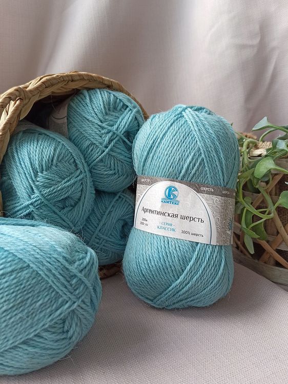 Пряжа Камтекс Аргентинская шерсть (056), розовый, 5 шт. по 100 г — картинка 2