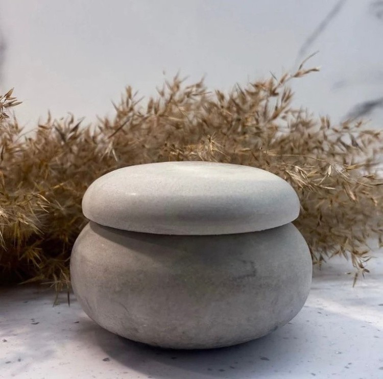 Силиконовый молд - Контейнер/банка для свечей с крышкой №1, d 7 см, 1 шт. — картинка 3