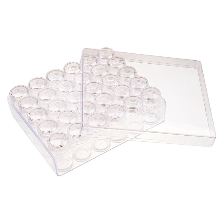 Органайзер для бисера, 30 отд., прозрачный, Белоснежка — картинка 2