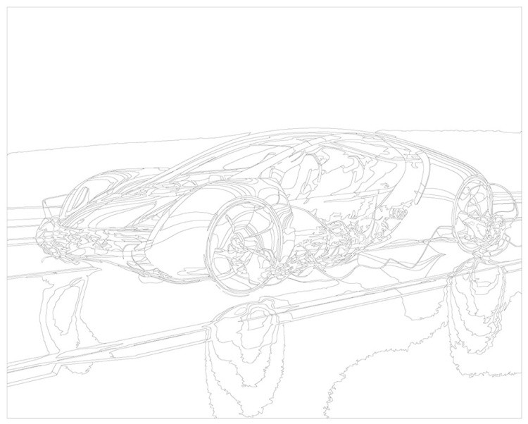 Картина по номерам «Машины: Футуристичный автомобиль будущего» — картинка 3