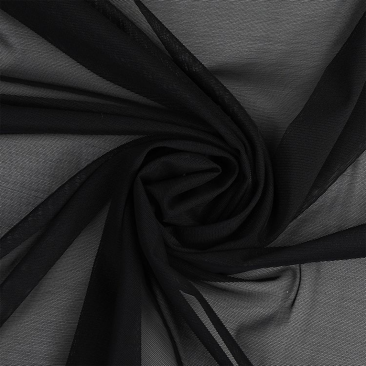 Сетка эластичная, 5 м x 150 см, 65 г/м², цвет: черный, KRUZHEVO