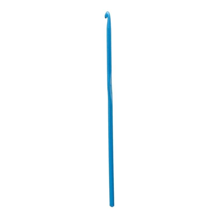 Крючок для вязания синий, металл, 4 мм, 15 см, Gamma