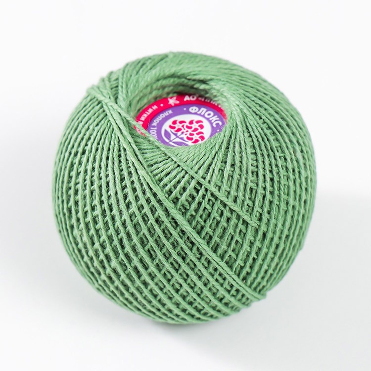 Пряжа ПНК им.Кирова Флокс (2304), подорожник, 5 шт. по 25 г — картинка 2