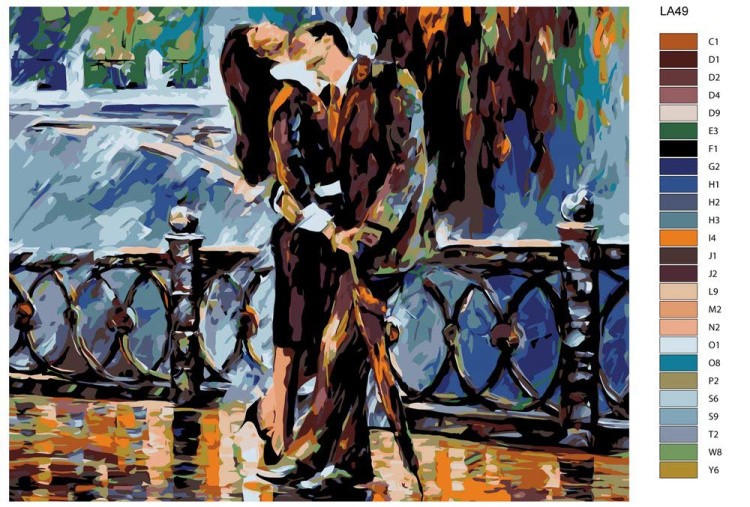 Картина по номерам «Свидание на набережной» — картинка 2