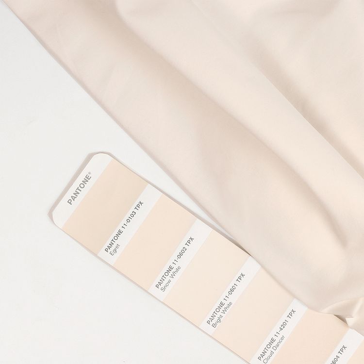 Ткань ТиСи поплин стрейч, 5 м x 150 см, 110 г/м², цвет: айвори, TBY — картинка 4