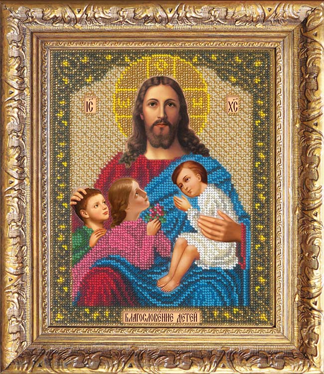 Набор вышивки бисером «Благословение детей» — картинка 2