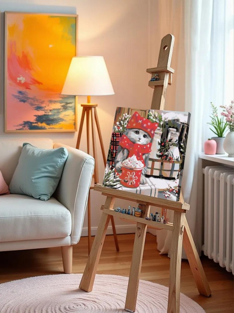 Картина по номерам «Кошка» — картинка 10