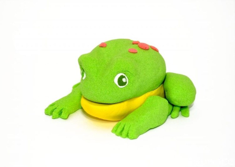 Кинетический пластилин Лепа «Zephyr» зеленый (0,150 кг в банке) — картинка 3