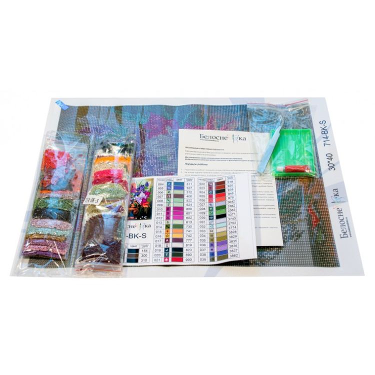 Алмазная вышивка «Ирисы» — картинка 3