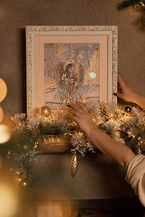 Вышивка Образа в каменьях «Лесной ангел» — картинка 2