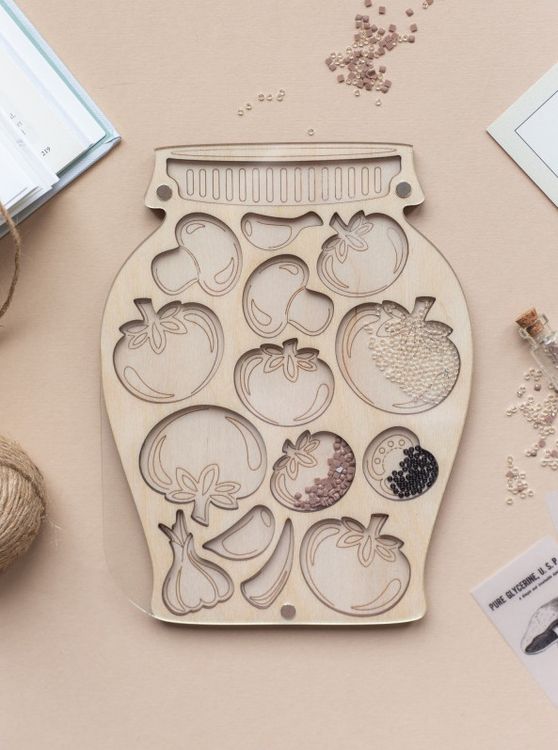 Органайзер для бисера с крышкой «Баночка солений» — картинка 2