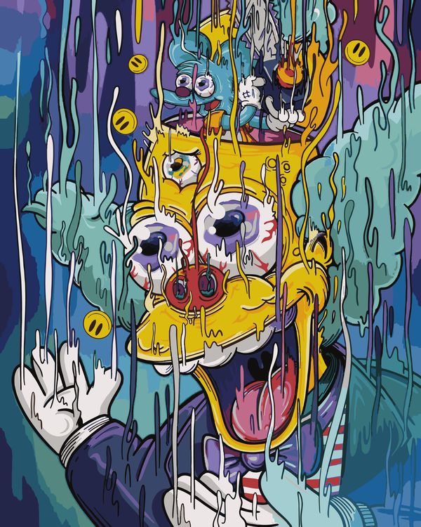 Картина по номерам «Simpsons Симпсоны: Клоун Красти»