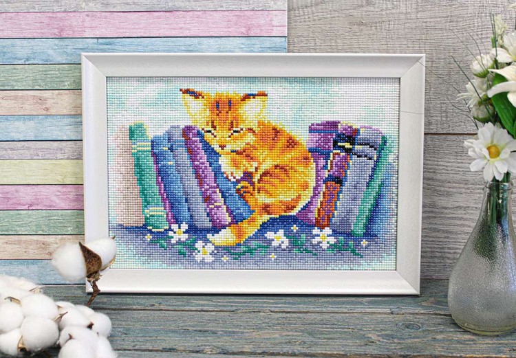 Алмазная вышивка «Спрятался» — картинка 2