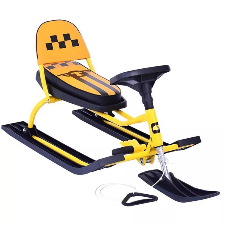 Снегокат детский 107 Comfort TAXI со складной спинкой — картинка 4