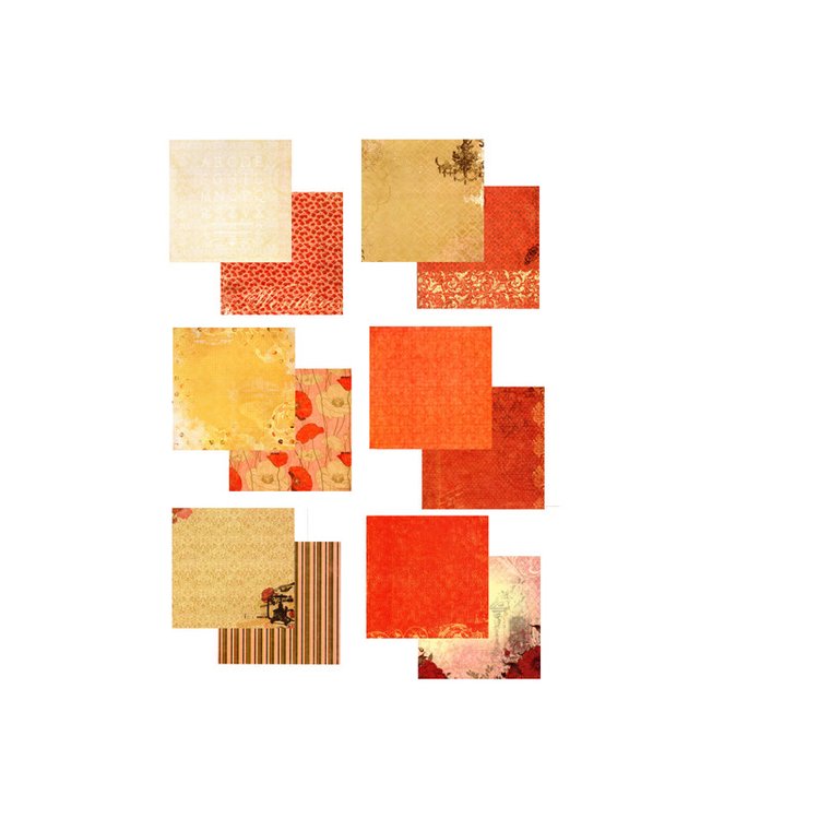 Набор бумаги «Танцующие маки» — картинка 5