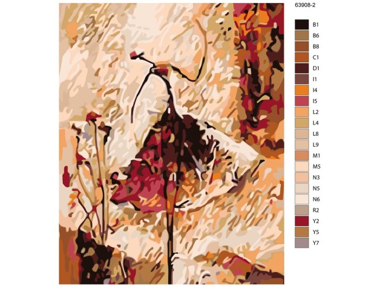 Картина по номерам «Абстрактный танец 3» — картинка 2