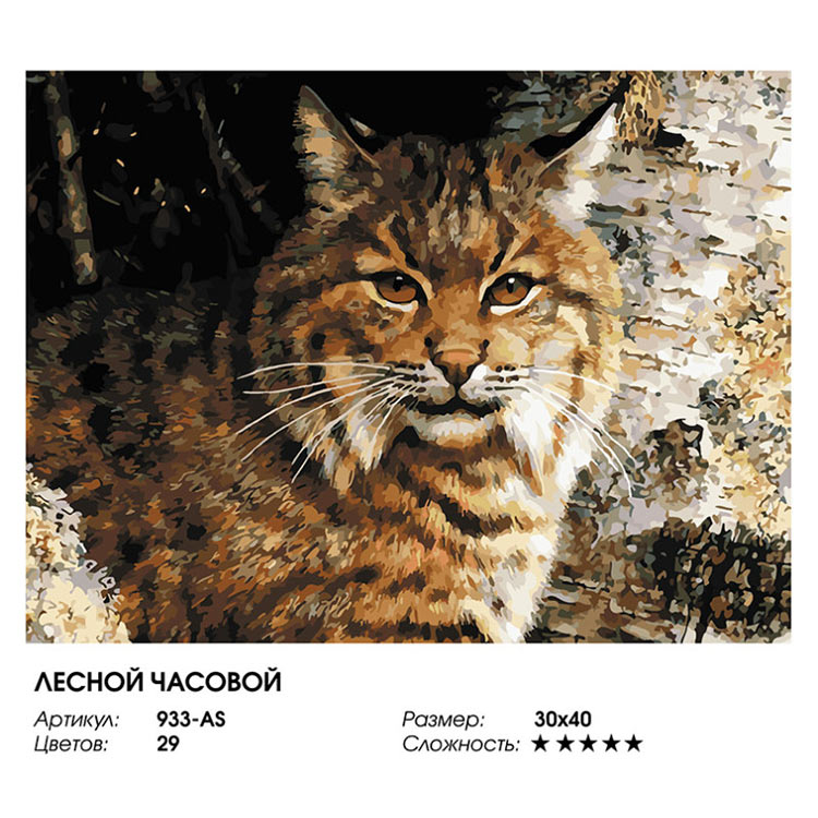 Картина по номерам «Лесной часовой» — картинка 2
