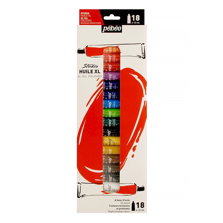 Краска масляная PEBEO набор XL, 18 цв., 12 мл — картинка 2