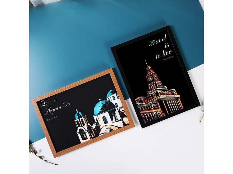 Скретч-набор «Travel Diary» (цветные) — картинка 5