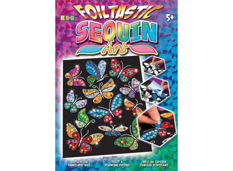 Картинка из блесток с фольгой «Бабочки» — картинка 2