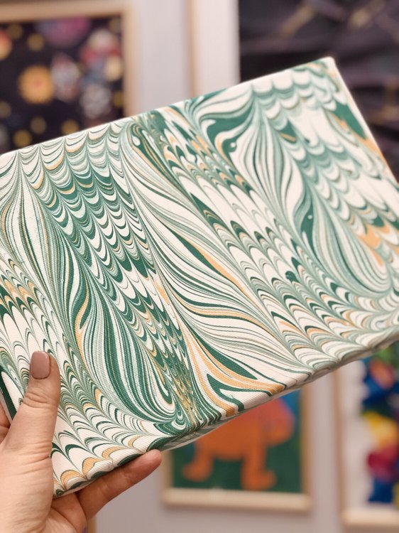 Холст белый для эбру А3 (30х40 см), Amazing Color — картинка 2