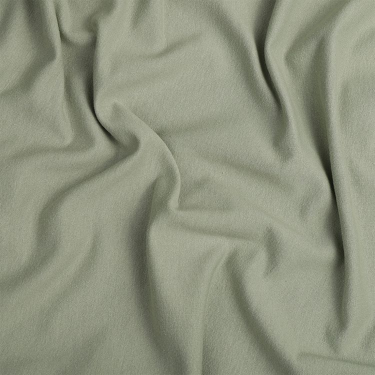 Ткань трикотаж Футер 2х нитка, петля, с лайкрой, 6 м, ширина 180 см, 230 г/м2, пенье, цвет: розмарин, TBY — картинка 2