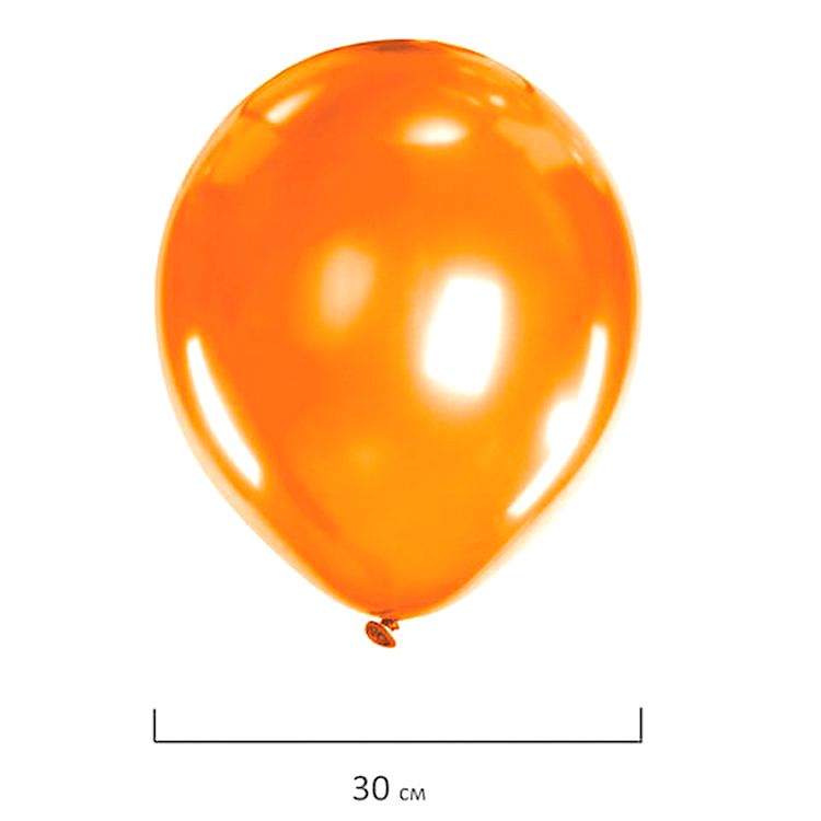 Шары воздушные, 12&quot; (30 см), комплект 50 шт., металлик, ассорти 10 цветов — картинка 4