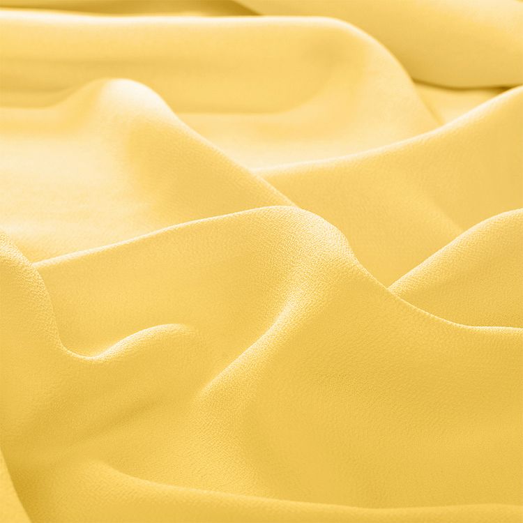 Ткань шифон, 5 м, ширина 150 см, 85 г/м2, цвет: 152 нежно желтый, TBY — картинка 3