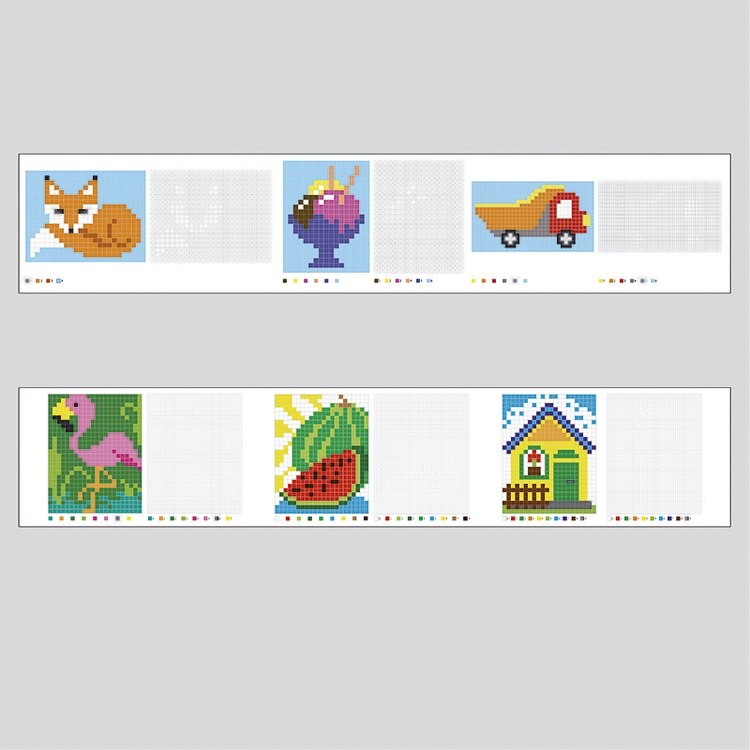 Плакат-раскраска «Занимательный рулончик. Рисуем по клеточкам» — картинка 5