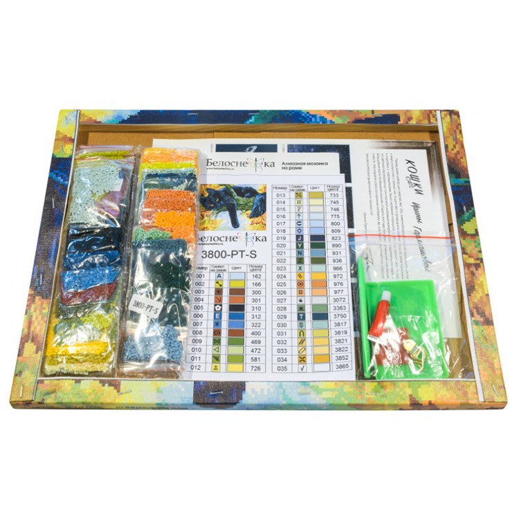 Алмазная вышивка «Осенний кот» — картинка 3