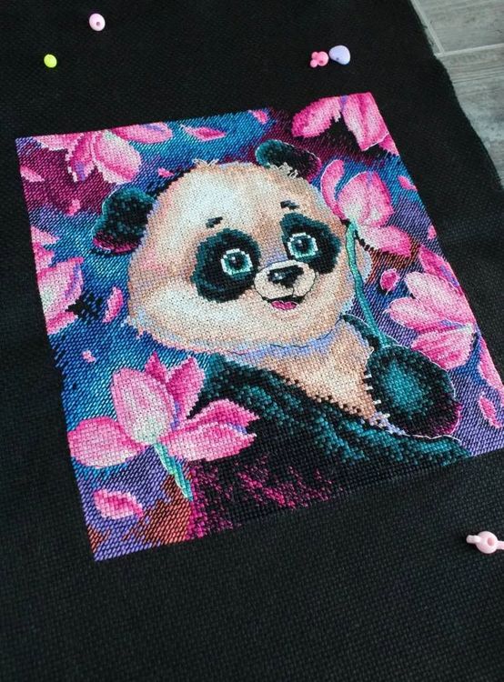 Набор для вышивания «Романтичная панда» — картинка 7