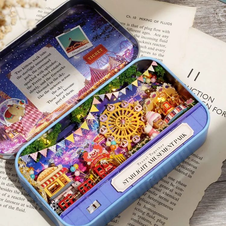 Сборная модель (румбокс) в шкатулке «Парк под звёздным небом» — картинка 5