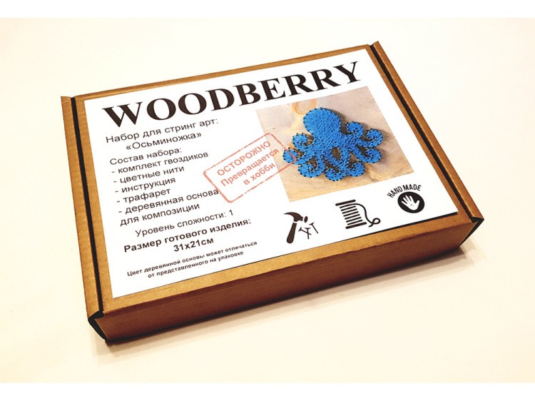 Набор для творчества STRING ART «Осьминожка» — картинка 4