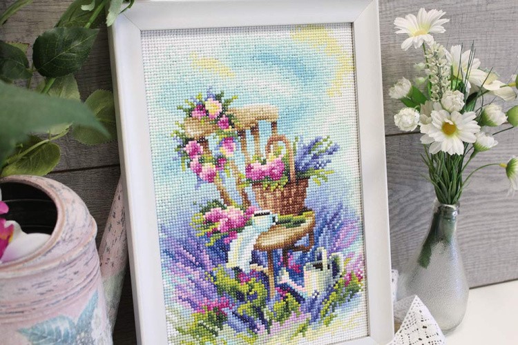 Алмазная вышивка «Лавандовый завтрак» — картинка 3