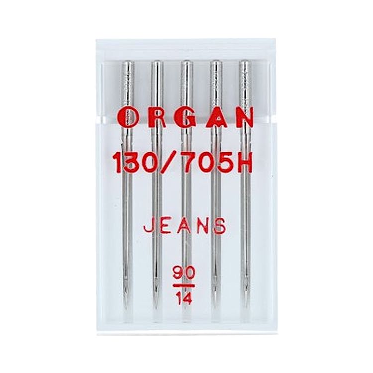 Иглы для бытовых швейных машин, №90, для джинсы, ORGAN