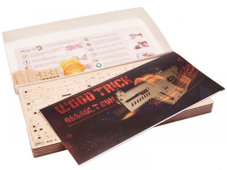 Конструктор из дерева «Штурмовая винтовка», Wood Trick — картинка 6