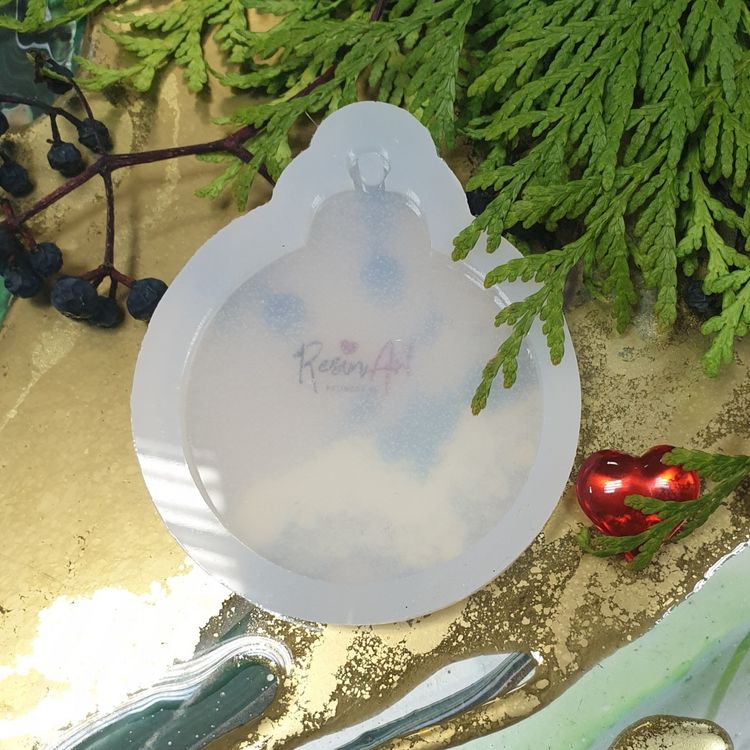 Молд силиконовый Новогодняя игрушка Шар, ResinArt — картинка 2