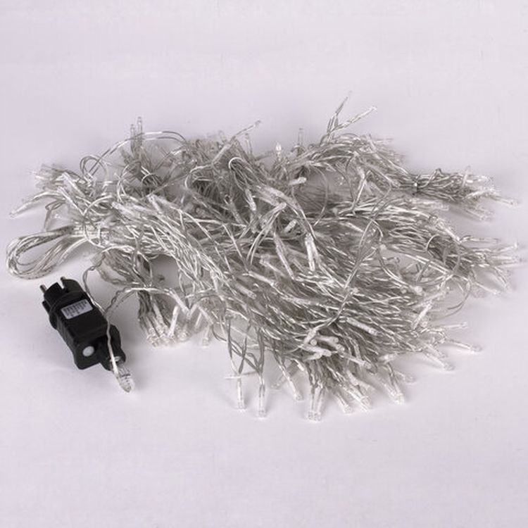 Электрогирлянда уличная «Занавес», 480 LED 3,8х2,4 м, цвет: холодный белый — картинка 4