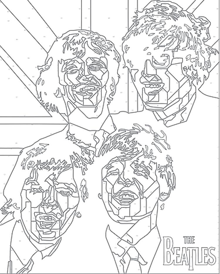 Картина по номерам «The Beatles» — картинка 2