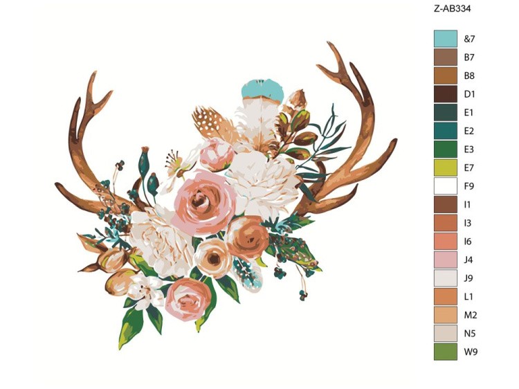 Картина по номерам «Рога» — картинка 2