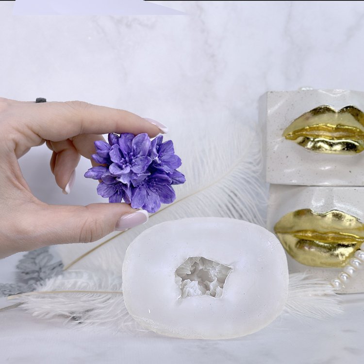 Силиконовый молд - Фрезия, 5,5x4,3см, 1 шт. — картинка 2