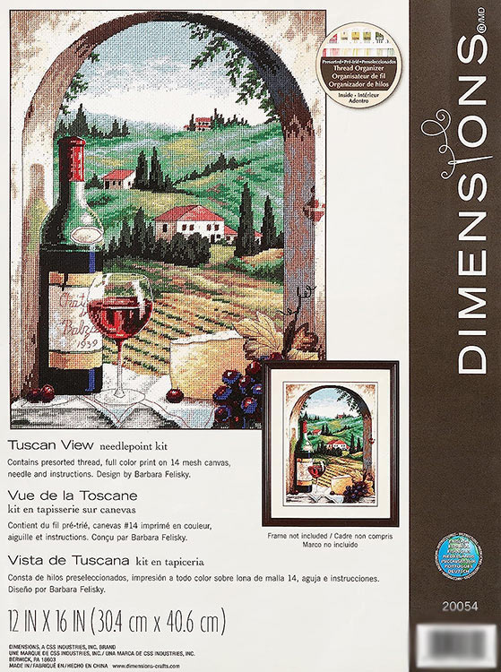 Набор для вышивания «Вид на Тоскану» — картинка 4