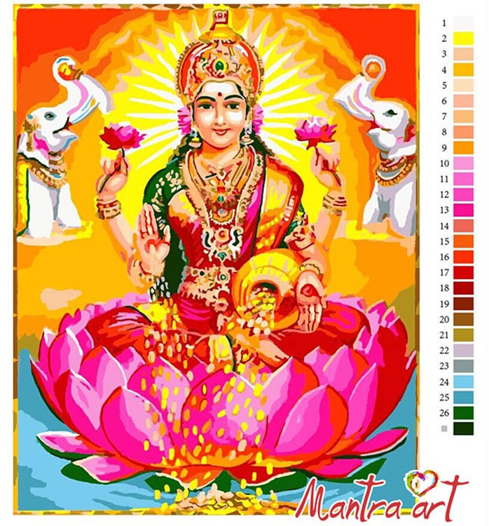 Картина по номерам «Лакшми» — картинка 2